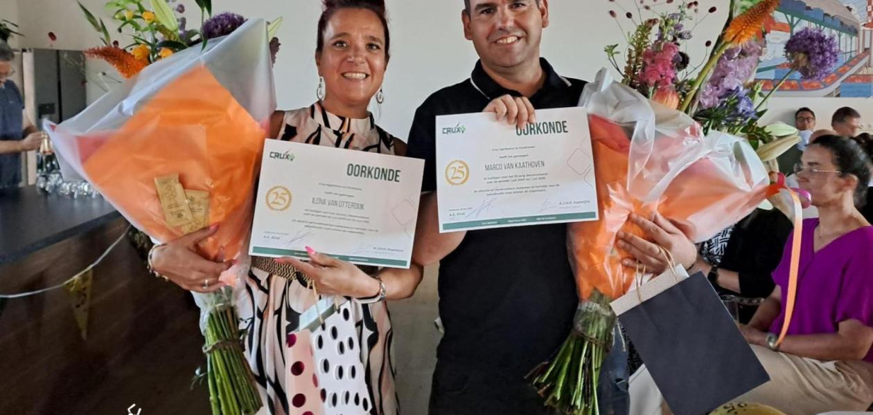 A double 25-year work anniversary